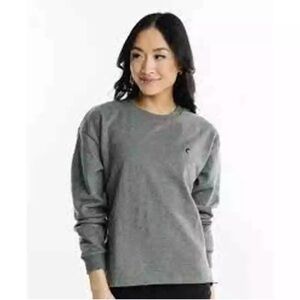 Zyia Gray Energetic Zipper Sweatshirt Size XXL